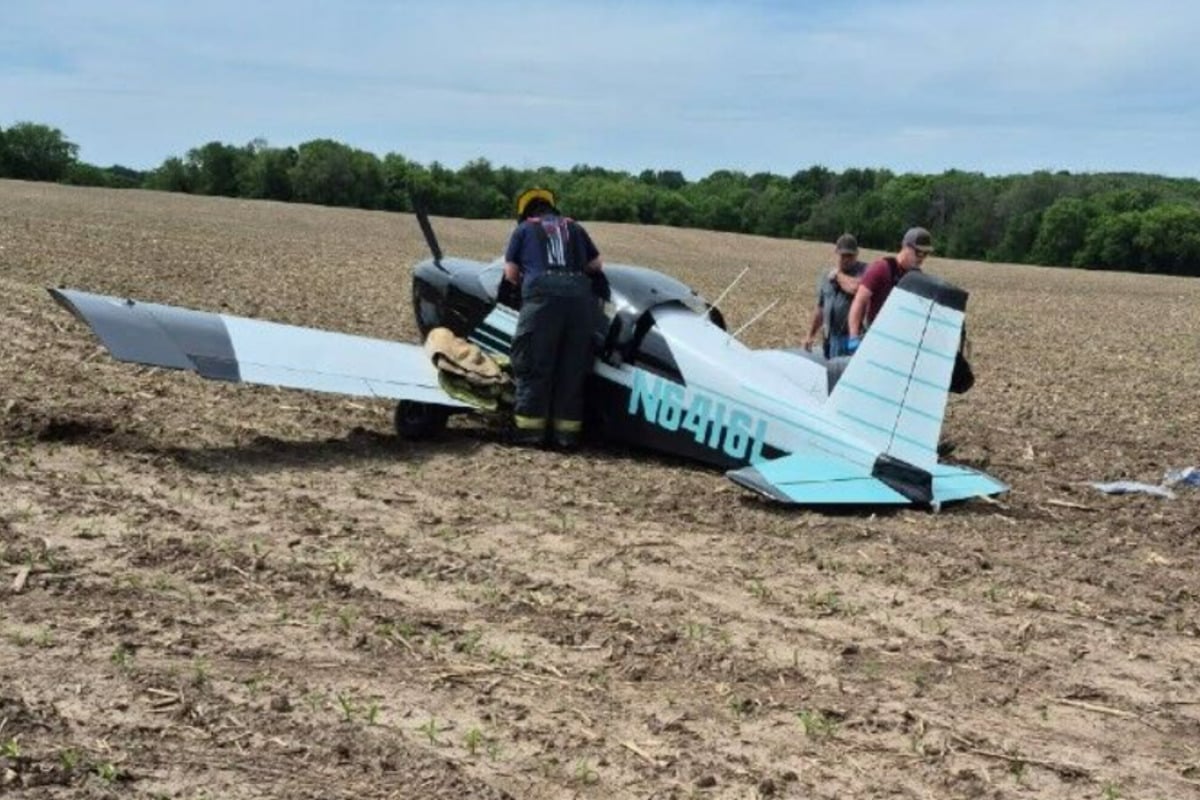 Solo Pilot Survives Farm Field Crash Just South Of Amery Airport