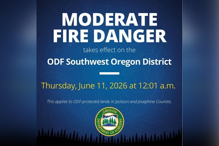 Southwest Oregon On Edge As Fire Danger Cranks Up To Moderate