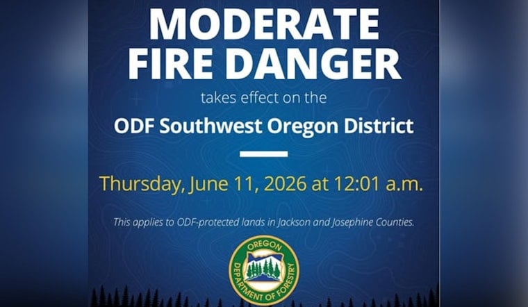 Southwest Oregon On Edge As Fire Danger Cranks Up To Moderate