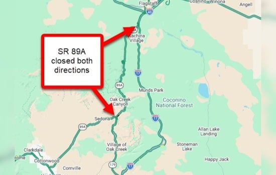 Brush Fire Seals Off Sedona’s Scenic 89A Canyon Run With No Reopening In Sight