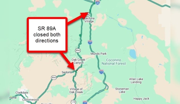 Brush Fire Seals Off Sedona’s Scenic 89A Canyon Run With No Reopening In Sight