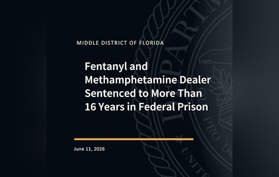 St. Pete Dealer Gets 16 Years, 6 Months in Fed Fentanyl, Meth Case