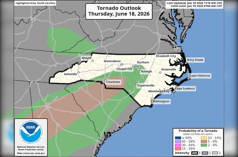 Storm Bullseye On Charlotte As Level 2 Severe Threat Widens