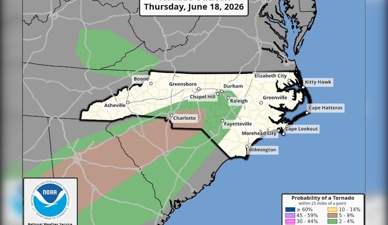Storm Bullseye On Charlotte As Level 2 Severe Threat Widens