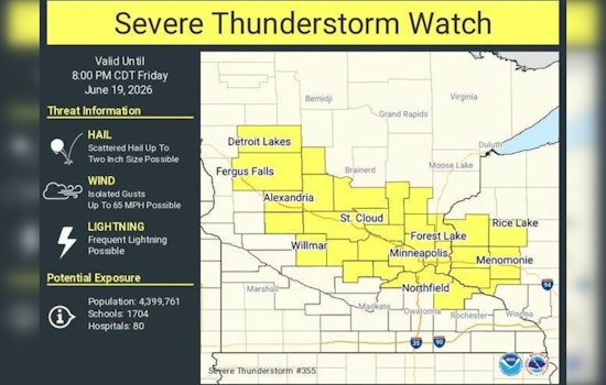 Storms Line Up to Pound I-94 as Central Minnesota Braces for Hail and High Winds
