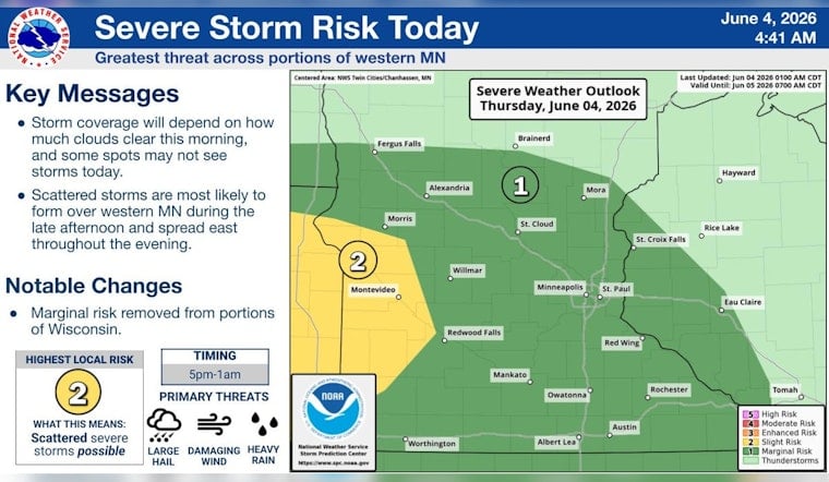 Stormy Skies Stalk Minneapolis As Steamy Weekend Moves In