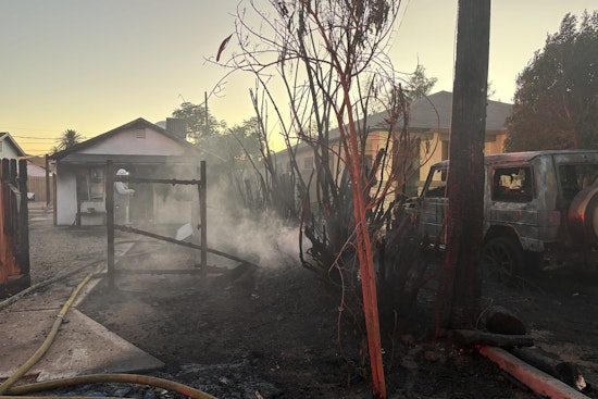 SUV Torched, Power Lines Topple In Fiery Scare Near 30th And Thomas