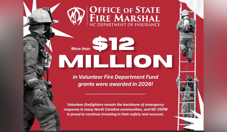 Tar Heel Volunteer Firefighters Snag $12 Million Lifeline for Gear and Trucks