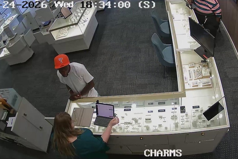 Tattooed Suspect Bolts With Bling From Monroe Kay Jewelers, Police Say