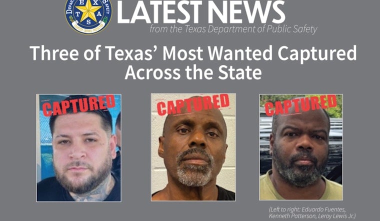 Three Texas Most Wanted Fugitives Captured In Hidalgo Plano And Houston