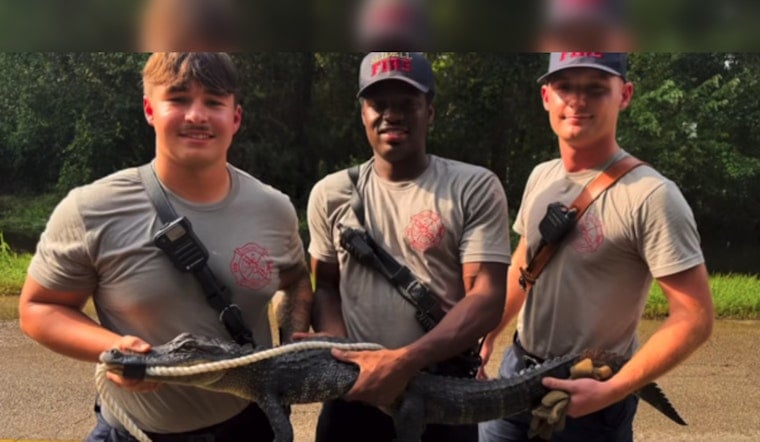 Trash-Can Standoff: Rookie Slidell Firefighters Tame Porch Gator