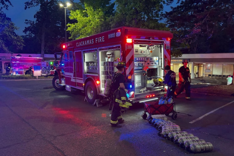 Two-Alarm Fire Rips Through SE McLoughlin Strip, Businesses Forced Out