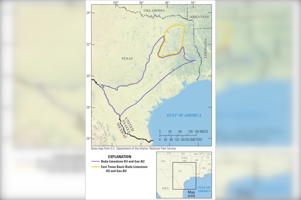 USGS Finds Oil in Buda Limestone Near Austin
