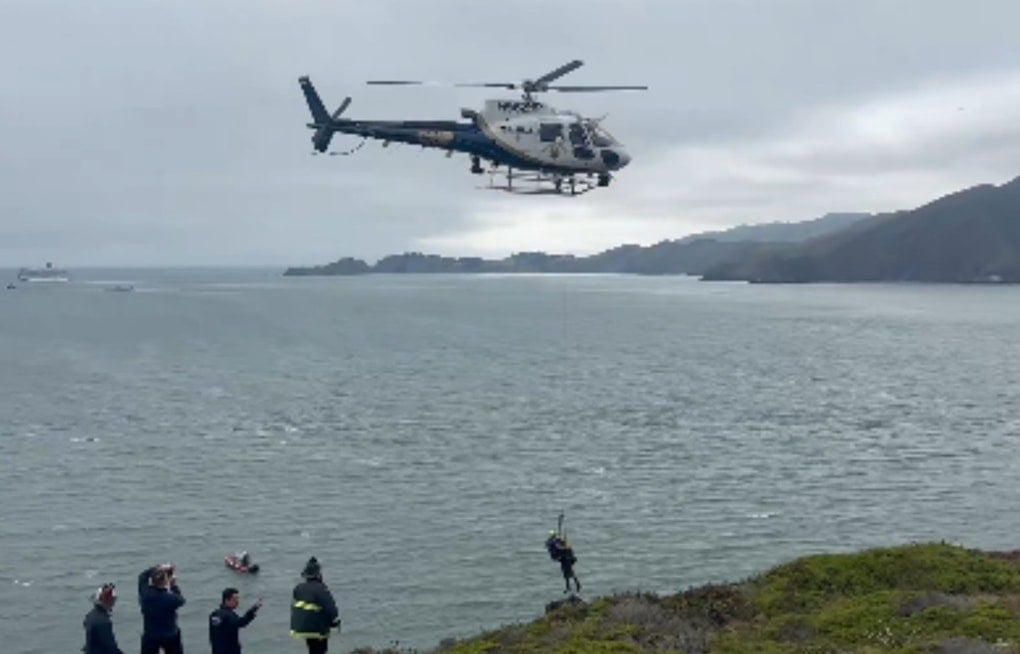 Visitors Snatched From Treacherous Golden Gate Cliffs After Off-Trail Misstep