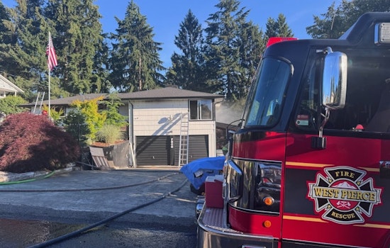 Wall Of Fire Trucks Swarms 24th Street West As House Blaze Rattles University Place