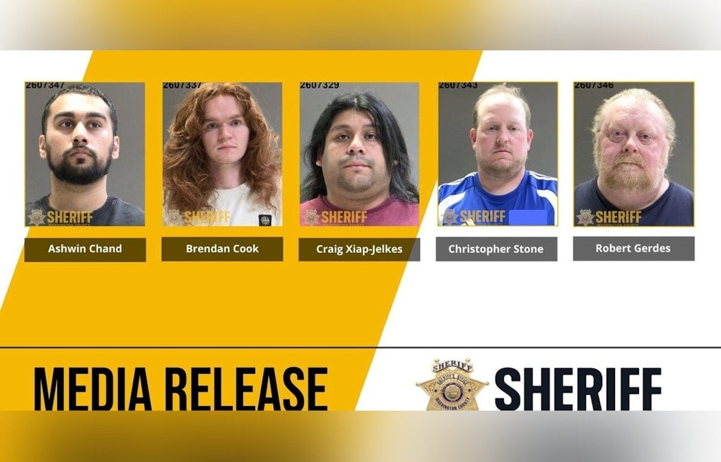 Washington County Cops Net 5 In Undercover Child Predator Bust