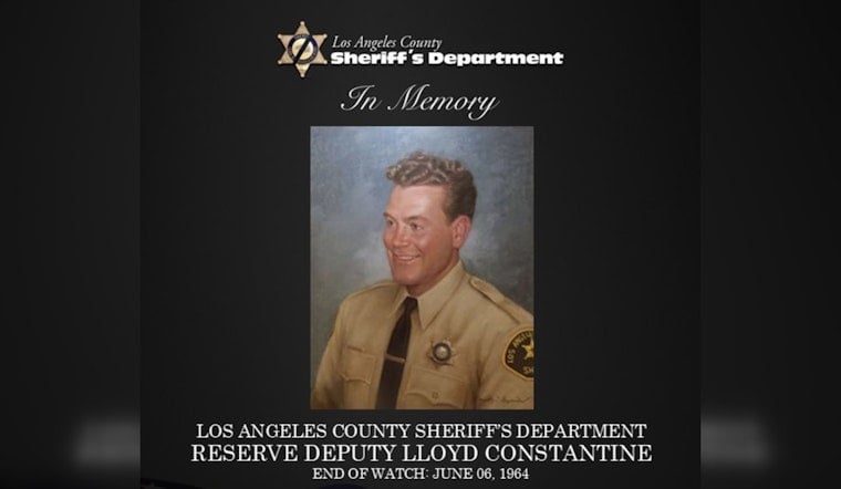 West Hollywood Salutes Reserve Deputy Killed By Suspected Drunk Driver In 1964