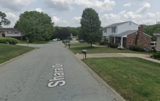West Mifflin Street Shrouded in Smoke as Fire Engulfs Two-Story Home