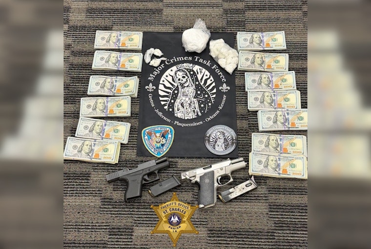 St. Charles Drug Bust, Cops Say New Orleans Senior Had Coke, Crack and Fentanyl