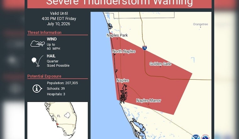 Afternoon Rager: 60-Mph Storm Warning Batters Naples