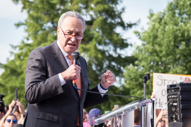 At Small Wyoming County Pantry, Schumer Sounds Alarm On SNAP Cuts Aimed At WNY