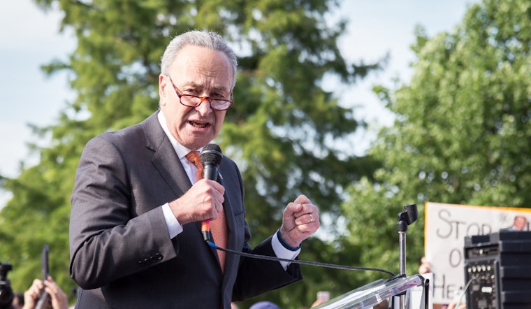 At Small Wyoming County Pantry, Schumer Sounds Alarm On SNAP Cuts Aimed At WNY