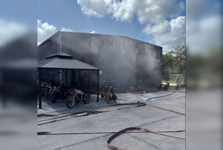 Austin Fire Battles Warehouse Blaze On St. Elmo Road