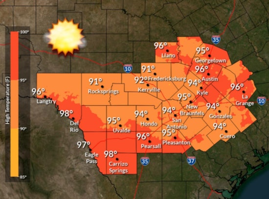 Austin Near-100 Heat Through Fourth Of July Weekend