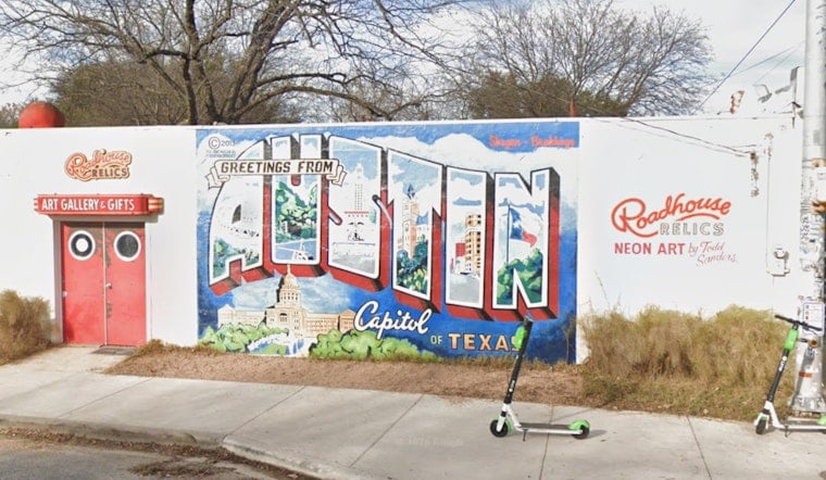 Austin’s Iconic Postcard Muralist Packs Up Neon For Round Top