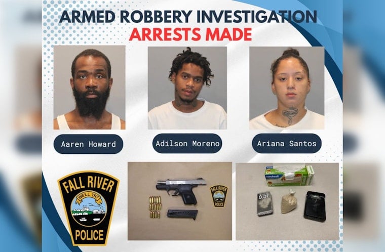 Belmont Club Heist Bust, Fall River Trio Nailed After Cops Seize Gun And Fentanyl