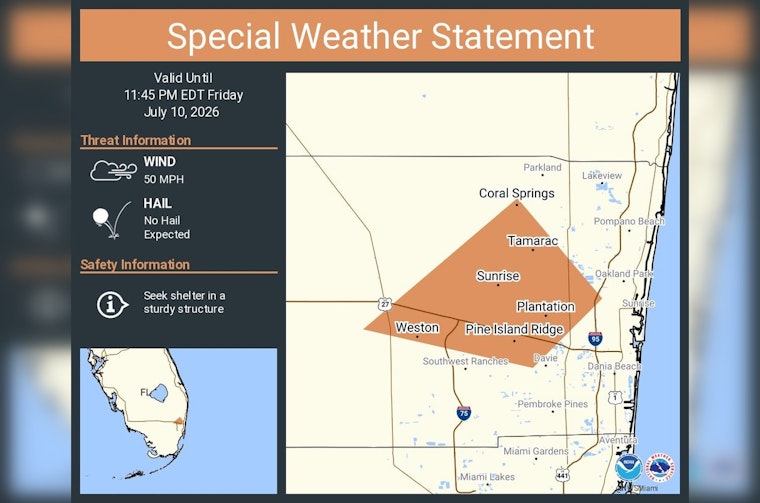 Blown Away: 50 Mph Gusts Put Coral Springs, Plantation and Sunrise on Edge