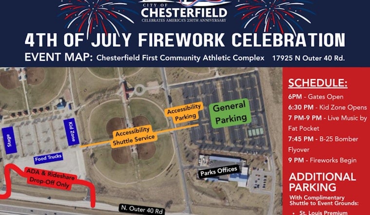 Bomber, Fireworks And Free Shuttles: Chesterfield’s July 4 Bash Gears Up