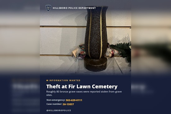 Brazen Thieves Swipe 80 Bronze Grave Vases From Hillsboro Cemetery