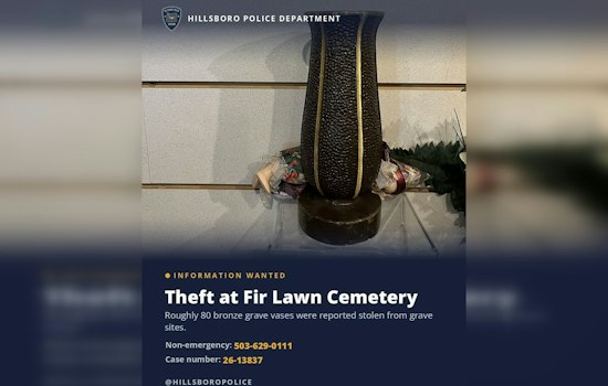 Brazen Thieves Swipe 80 Bronze Grave Vases From Hillsboro Cemetery