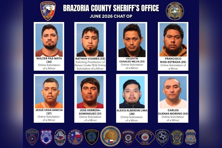 Brazoria County Sex Sting Nabs 8 In Online Child Solicitation Sweep