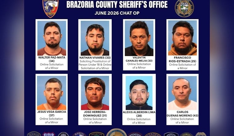 Brazoria County Sex Sting Nabs 8 In Online Child Solicitation Sweep