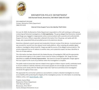 Bremerton Vigilante Sting Targets Wrong Man, Police Say
