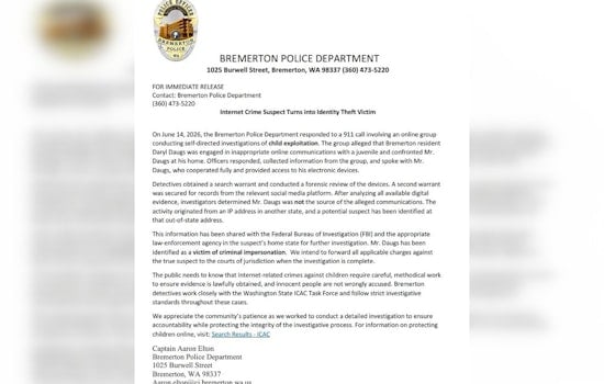Bremerton Vigilante Sting Targets Wrong Man, Police Say