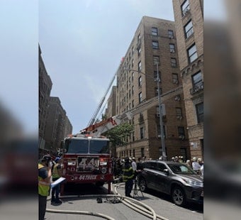 Bronx Firefighters Battle Blaze And Clutter At Sheridan Ave. High-Rise