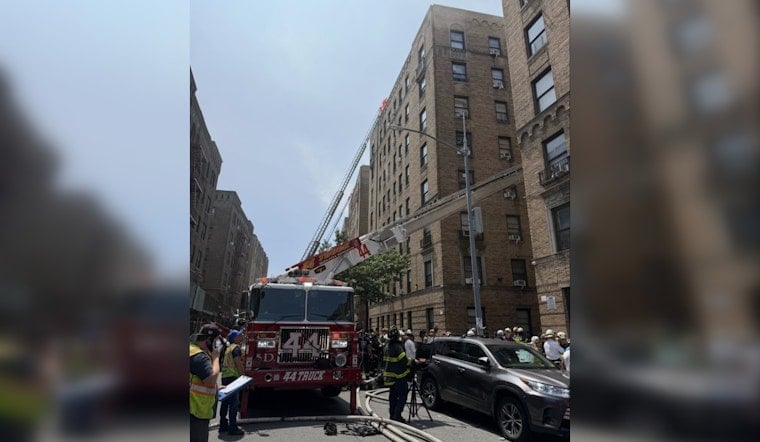 Bronx Firefighters Battle Blaze And Clutter At Sheridan Ave. High-Rise