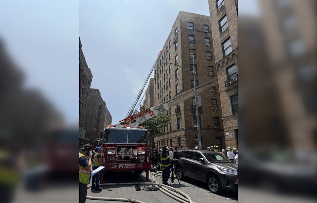 Bronx Firefighters Battle Blaze And Clutter At Sheridan Ave. High-Rise