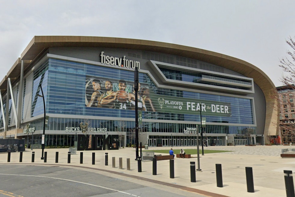 Bucks Pop The Cork In Court, Sue Champagne, Odor Sponsor And Ring Night Vendor