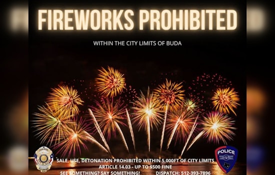 Buda Draws 5,000-Foot Line On Backyard Fireworks, Warns Of $500 Fines