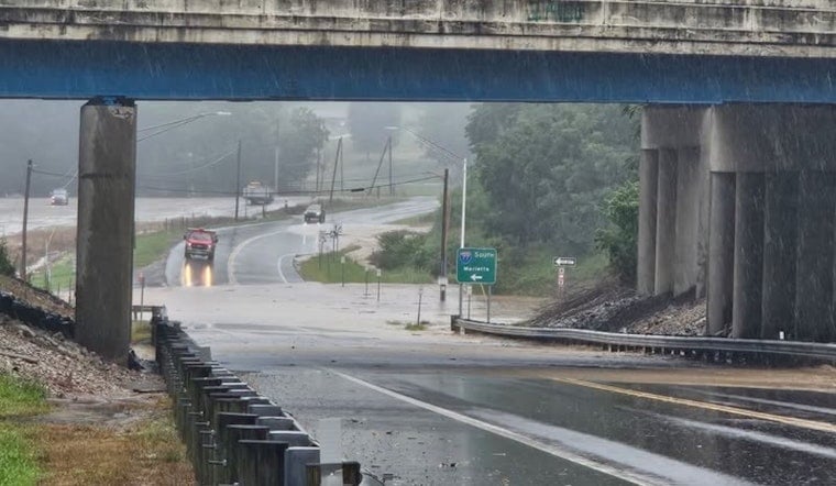 Caldwell Roads Turn Into Rivers as Sudden Downpour Slams Noble County