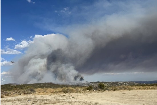 Campo On Edge As Burckthorn Trail Brush Fire Ignites Night Sky