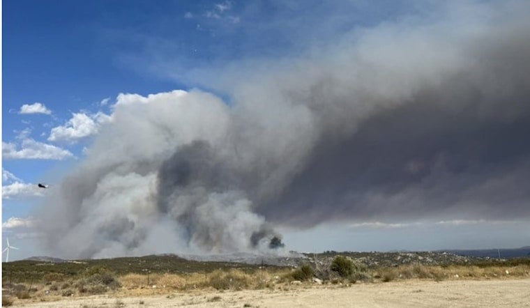 Campo On Edge As Burckthorn Trail Brush Fire Ignites Night Sky