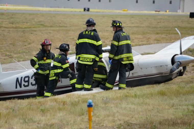 Centennial Runway Scare As Small Plane Skids Off Strip, One Hurt