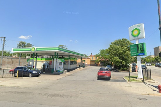 Chaos at the Pump as Car Slams Into BP Station on Stony Island
