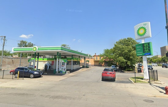 Chaos at the Pump as Car Slams Into BP Station on Stony Island