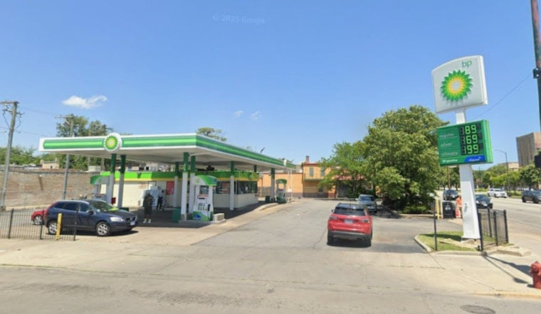 Chaos at the Pump as Car Slams Into BP Station on Stony Island